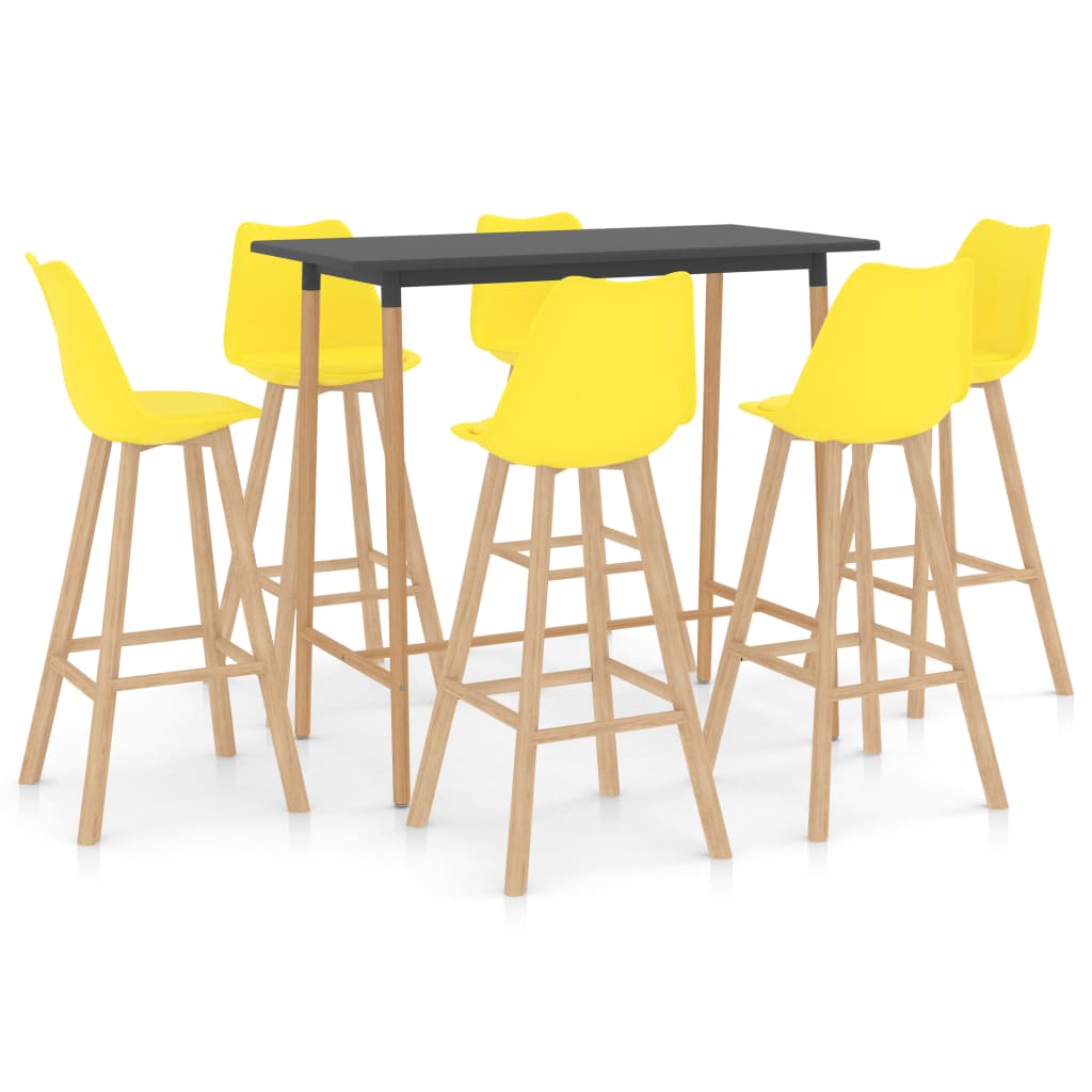  Bargrupp 7 delar gul