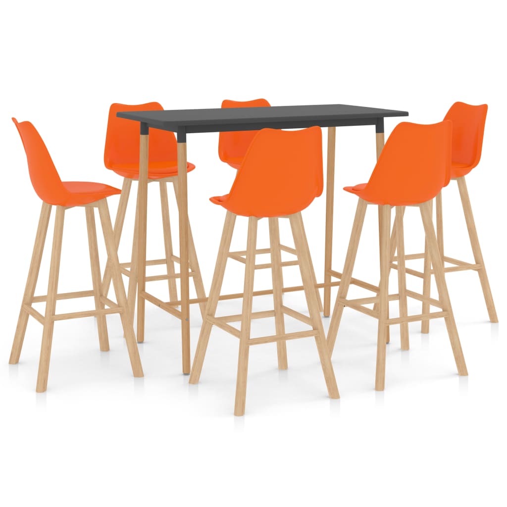  Bargrupp 7 delar orange