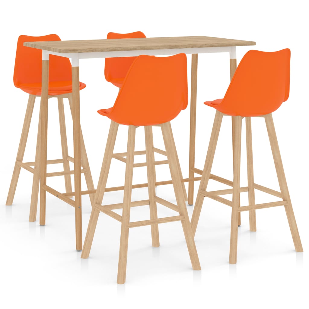  Bargrupp 5 delar orange
