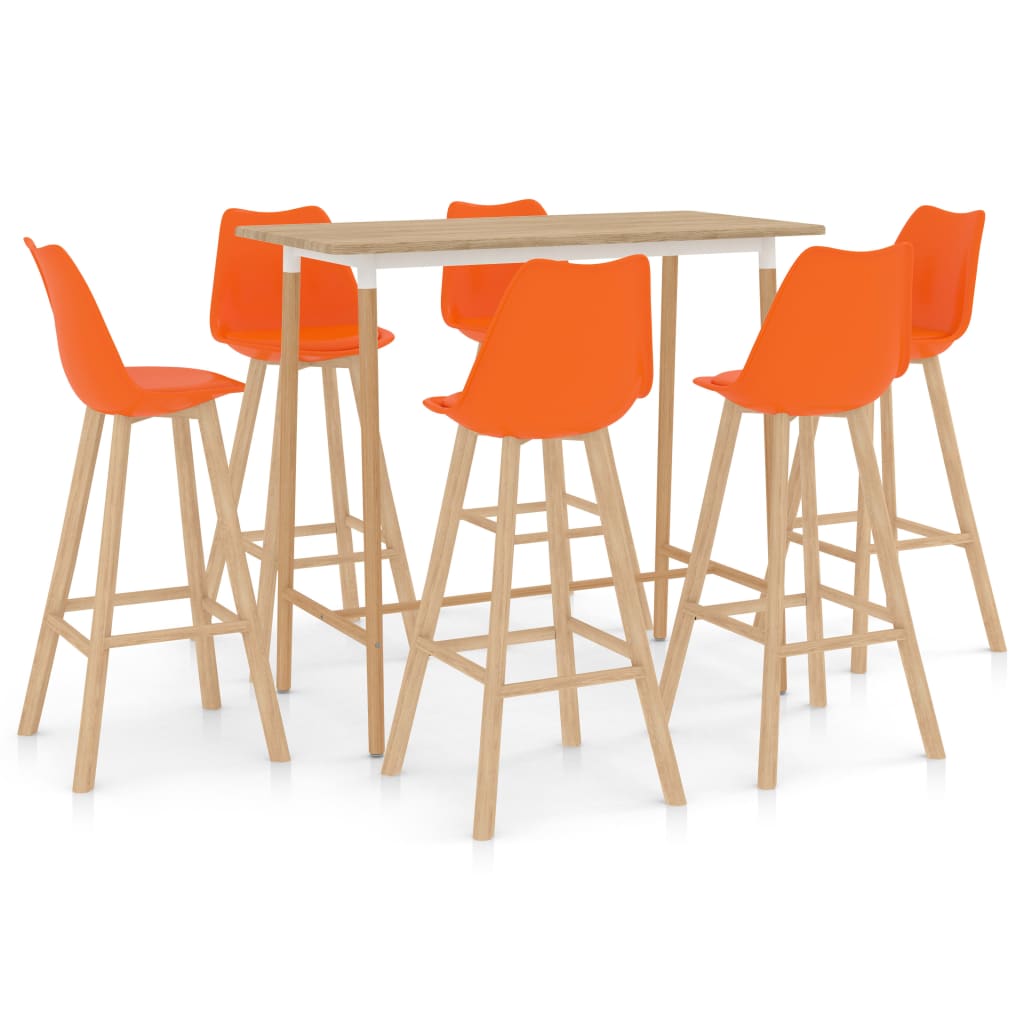  Bargrupp 7 delar orange