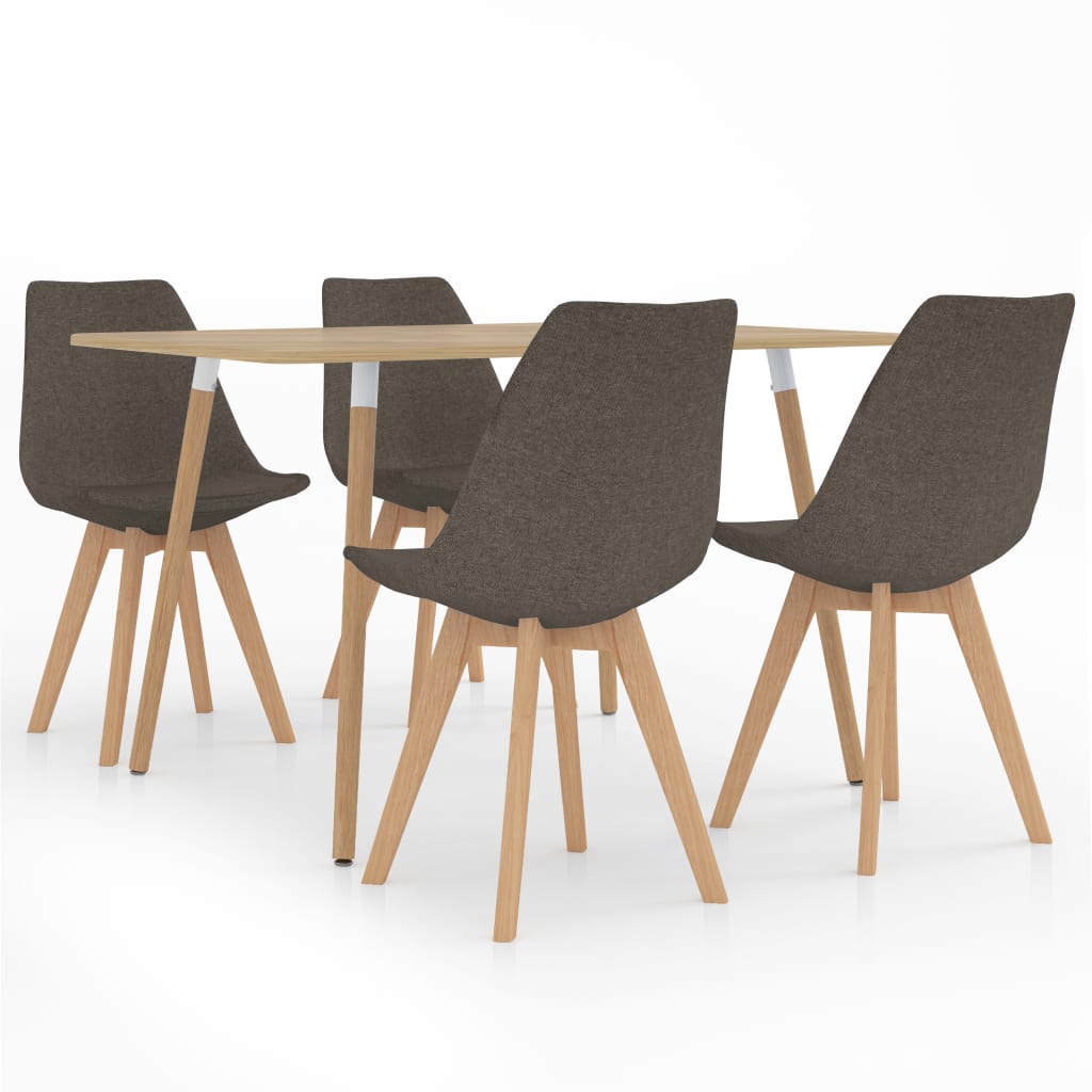  Matgrupp 5 delar taupe