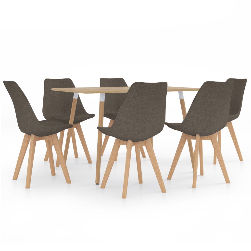  Matgrupp 7 delar taupe