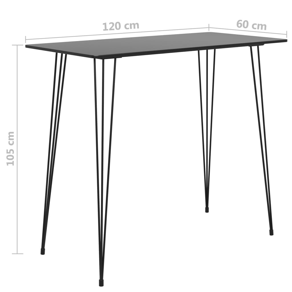  Bargrupp 5 delar svart och vit