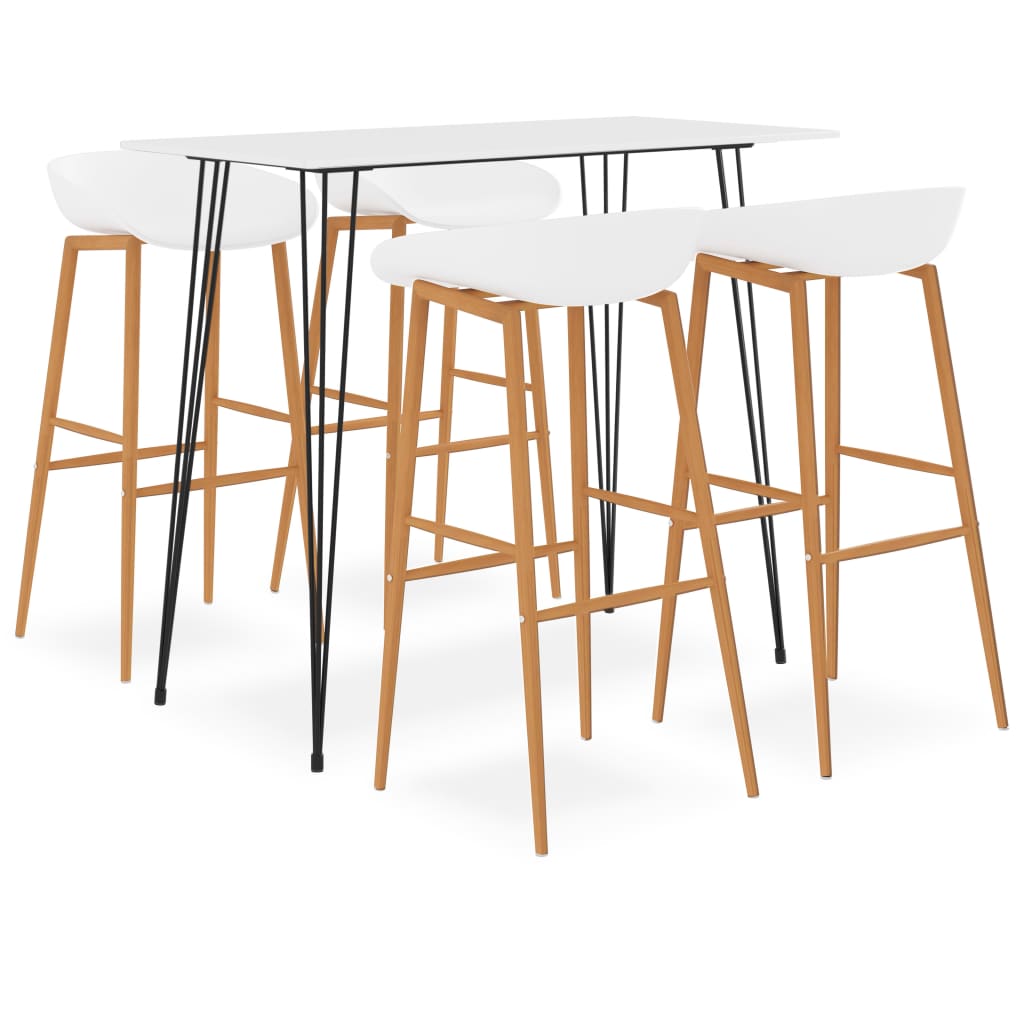  Bargrupp 5 delar vit