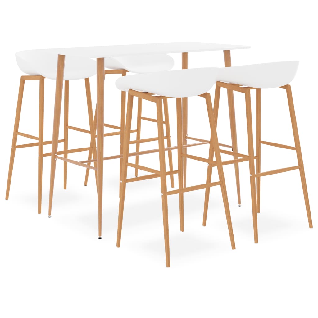  Bargrupp 5 delar vit