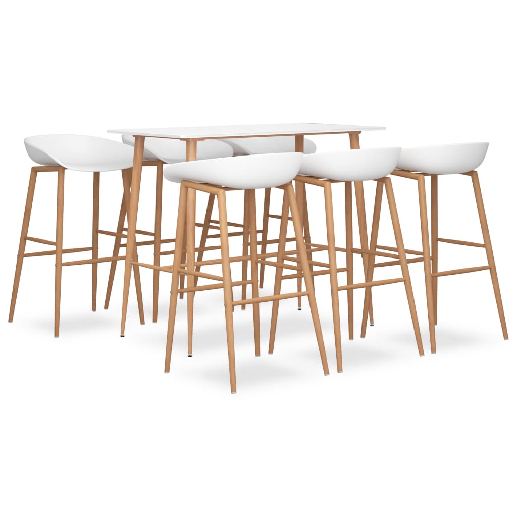  Bargrupp 7 delar vit