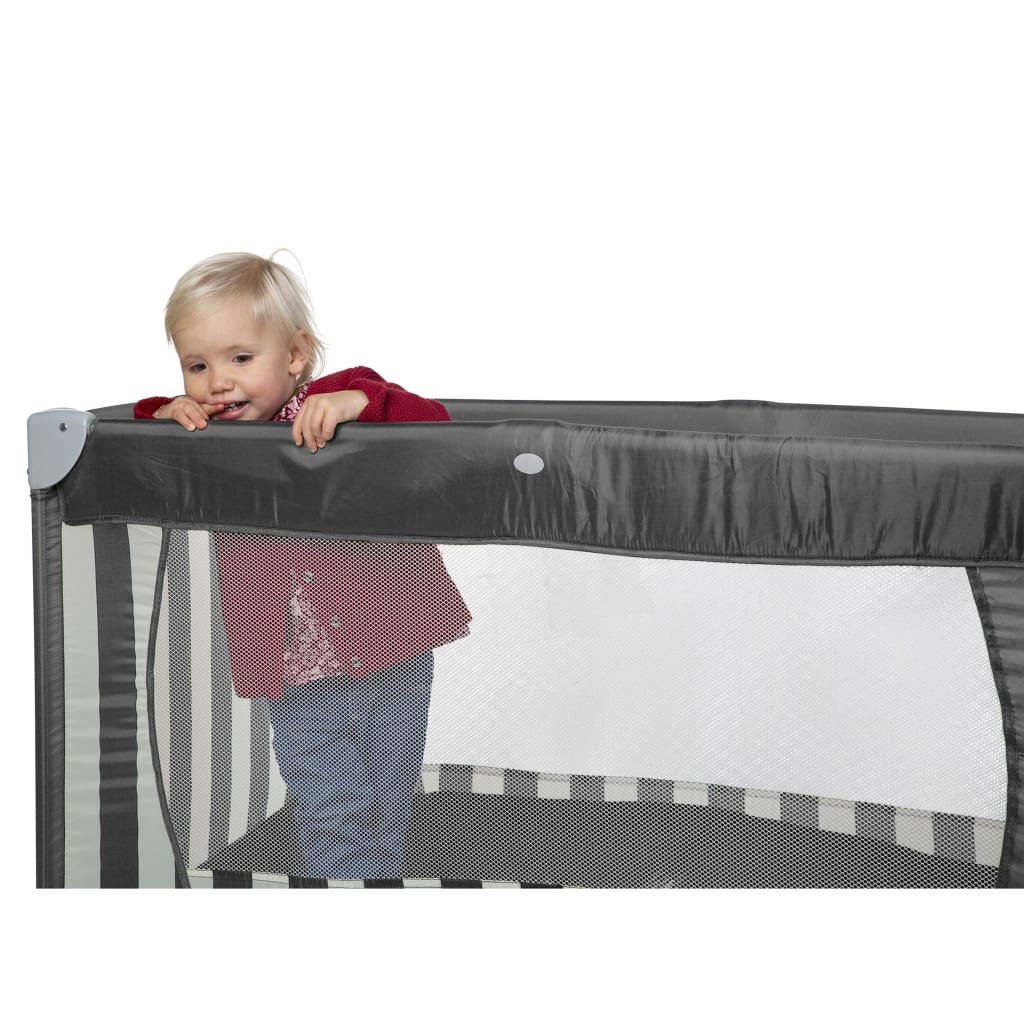 CHILDHOME Resesäng 120x60 cm kanvas gråa och vita ränder