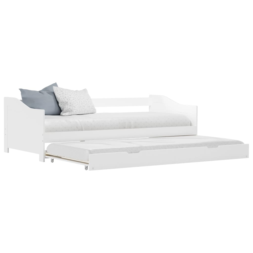  Bäddsoffa ram vit furu 90x200 cm