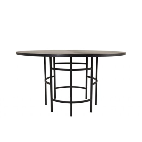 Copenhagen - Dining Table round - Black / Black