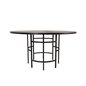 Copenhagen - Dining Table round - Black / Black