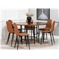 Copenhagen - Dining Table round - Brown / Black