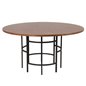 Copenhagen - Dining Table round - Brown / Black