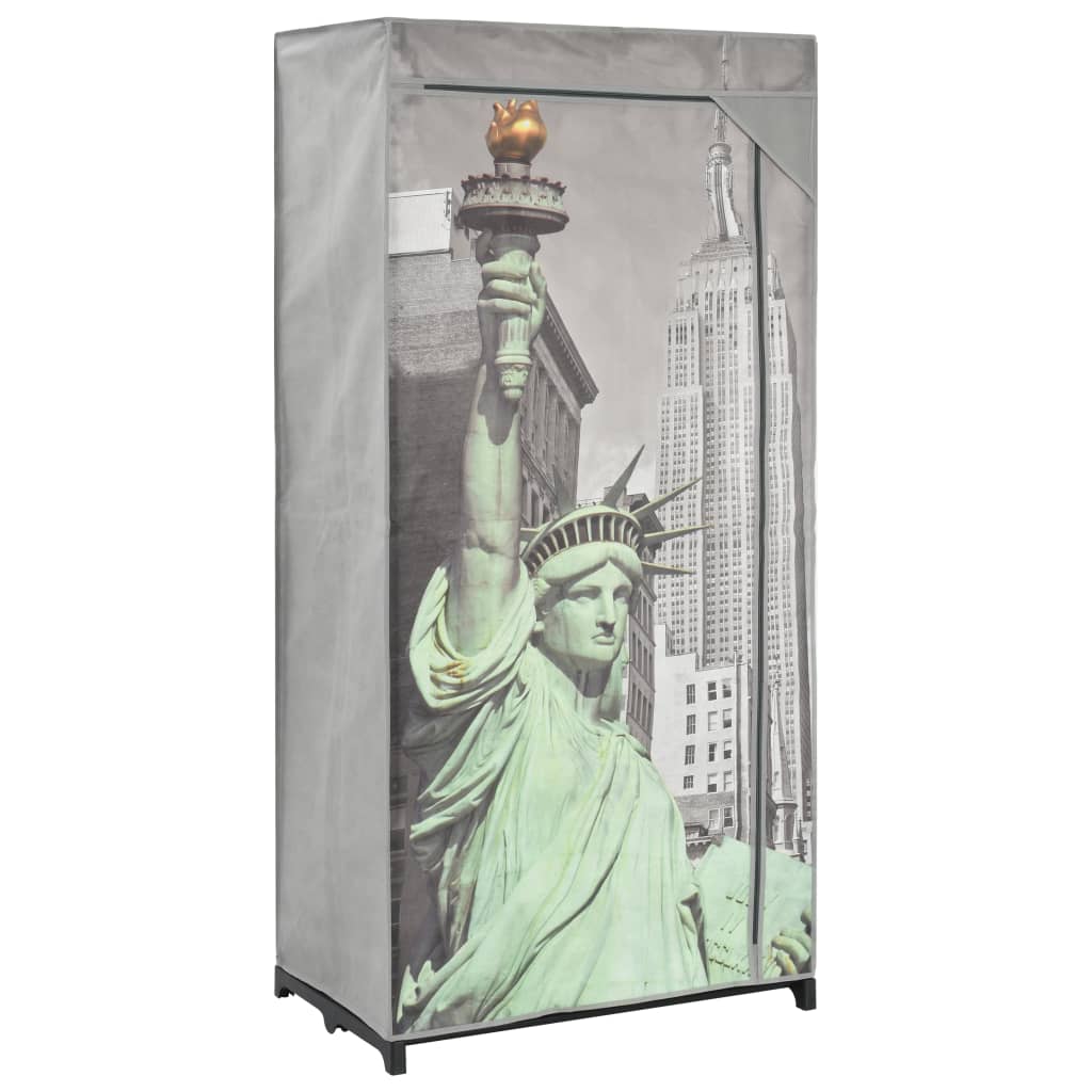  Garderob New York 75x45x160 cm tyg