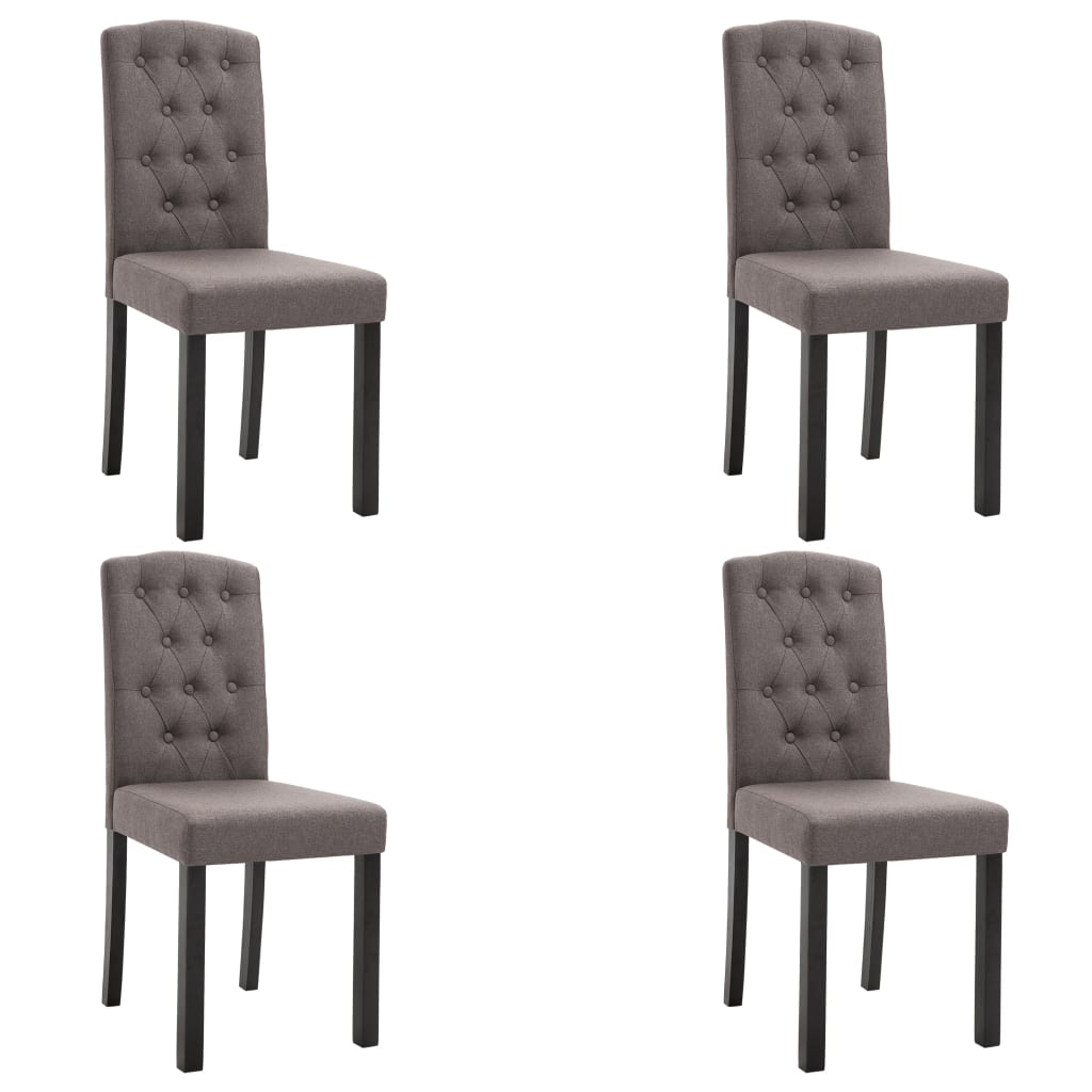 Matstolar 4 st taupe tyg