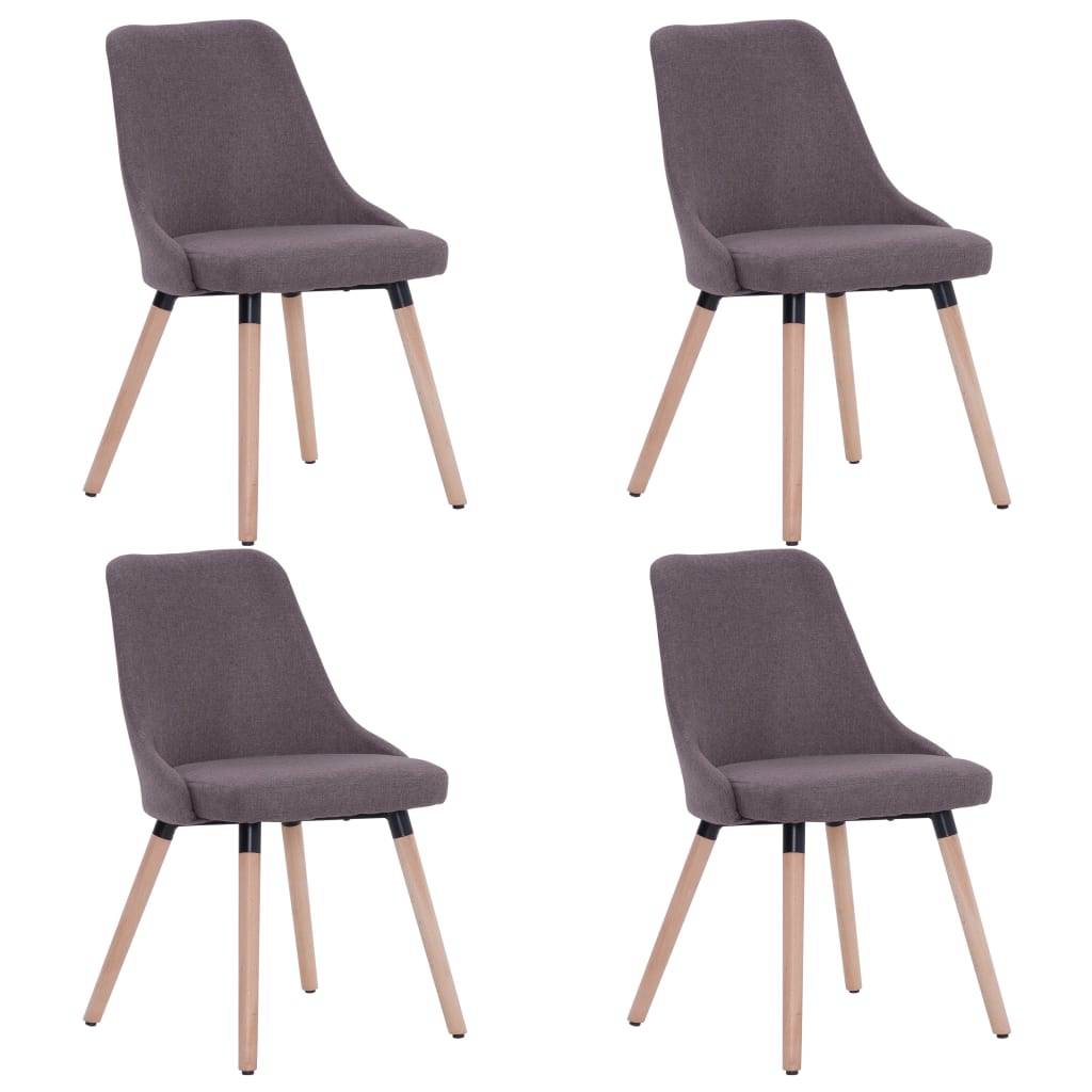  Matstolar 4 st taupe tyg