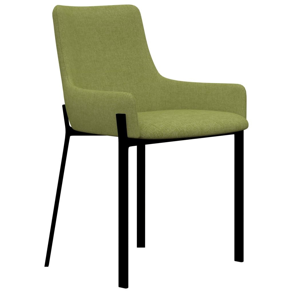  Matstolar 6 st grön tyg