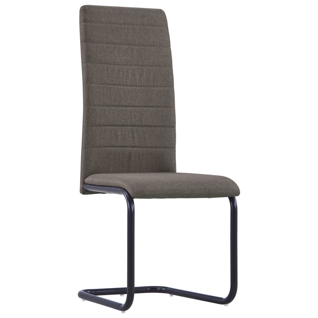  Fribärande matstolar 2 st taupe tyg