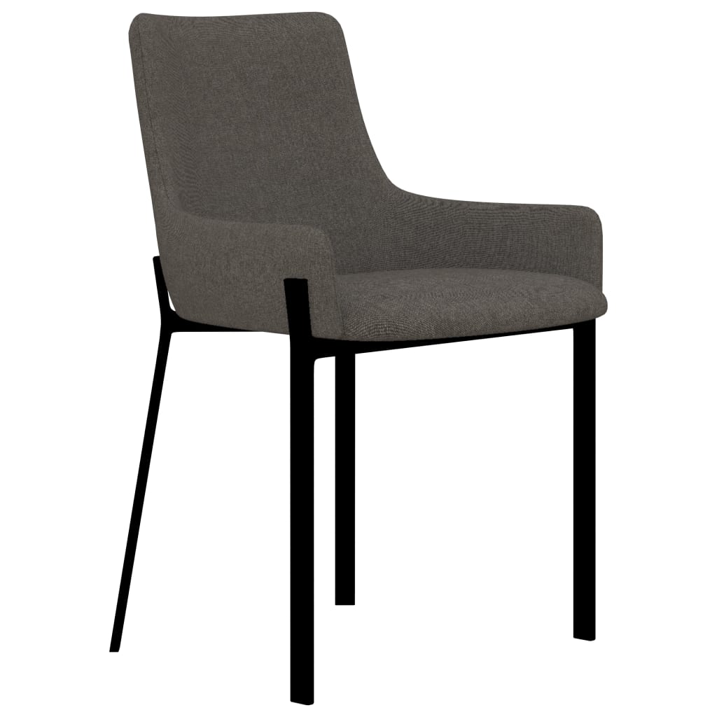  Matstolar 2 st taupe tyg