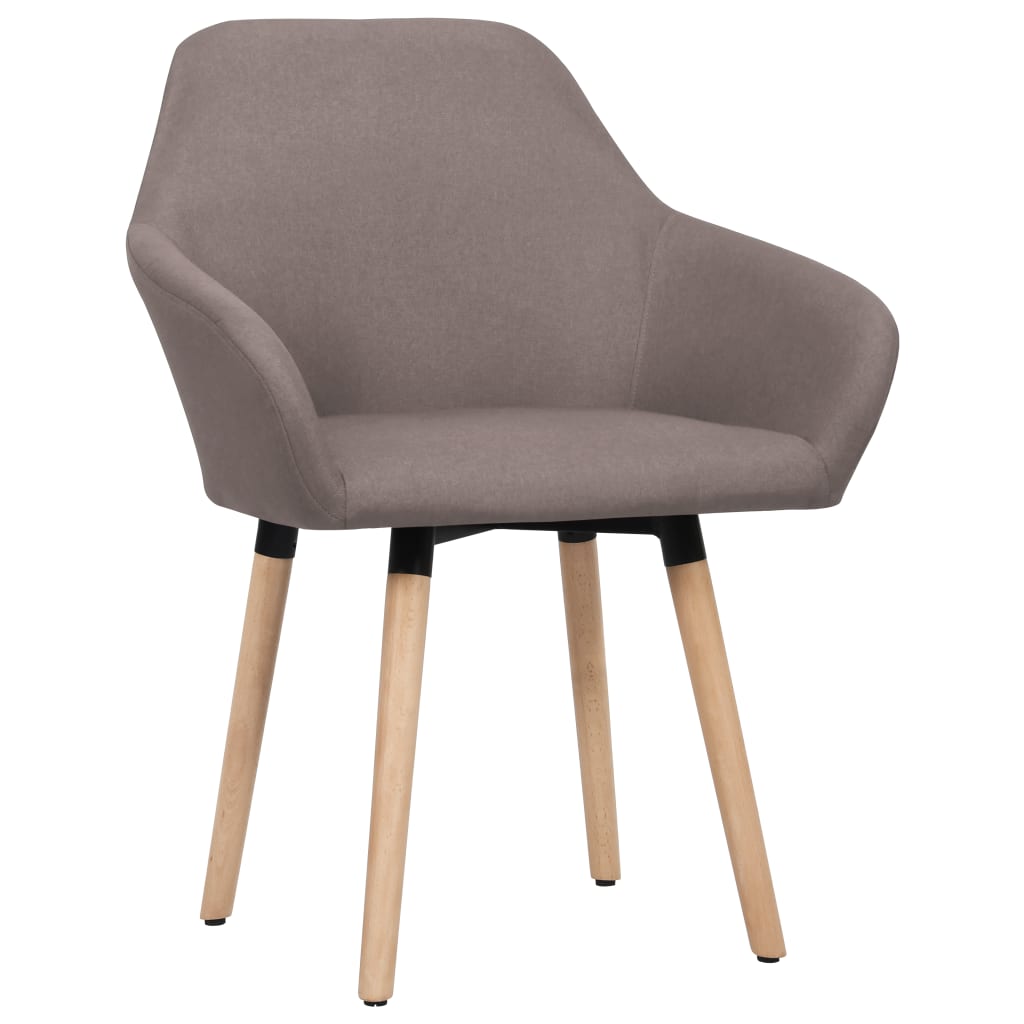  Matstolar 2 st taupe tyg