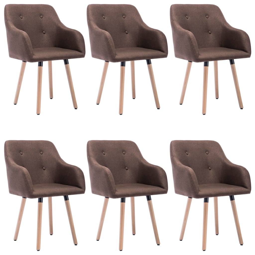  Matstolar 6 st taupe tyg