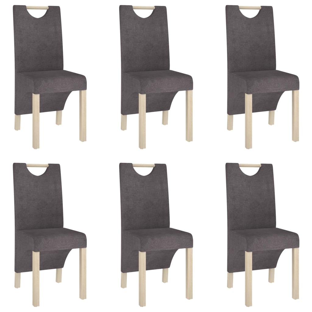  Matstolar 6 st taupe tyg