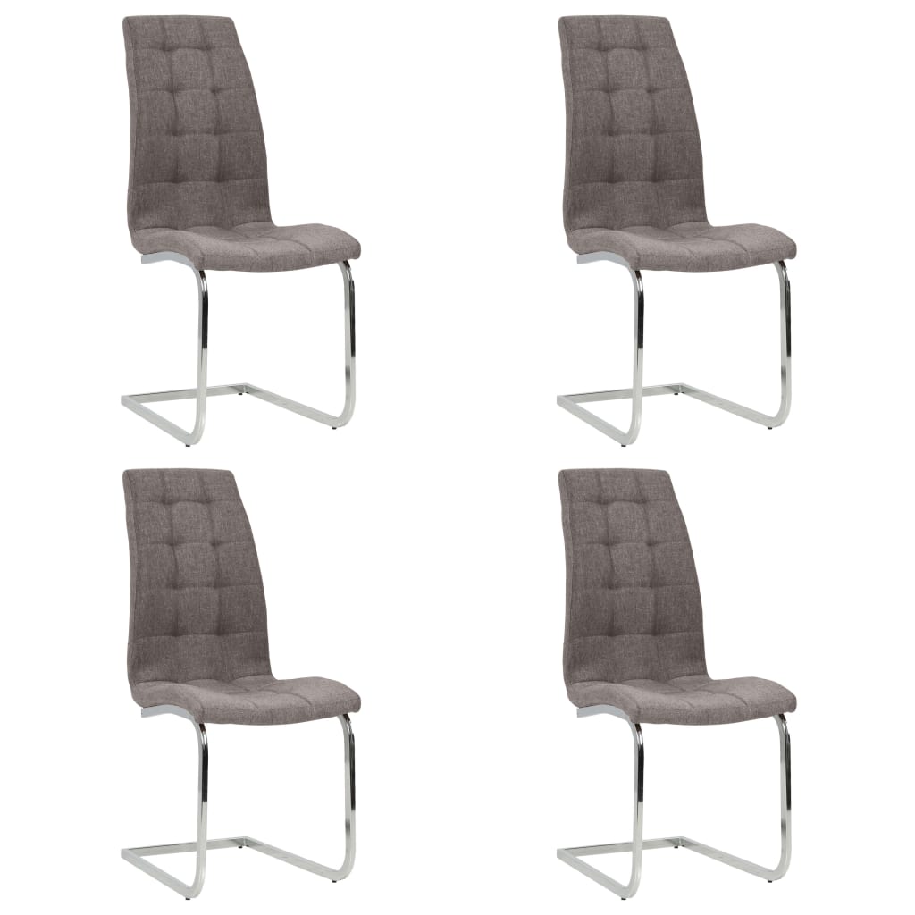  Fribärande matstolar 4 st taupe tyg
