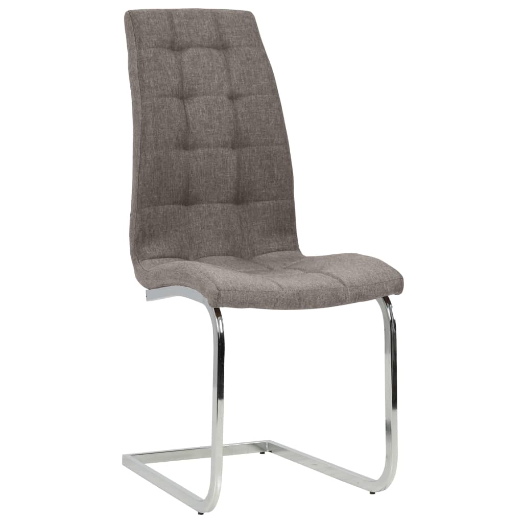  Fribärande matstolar 4 st taupe tyg