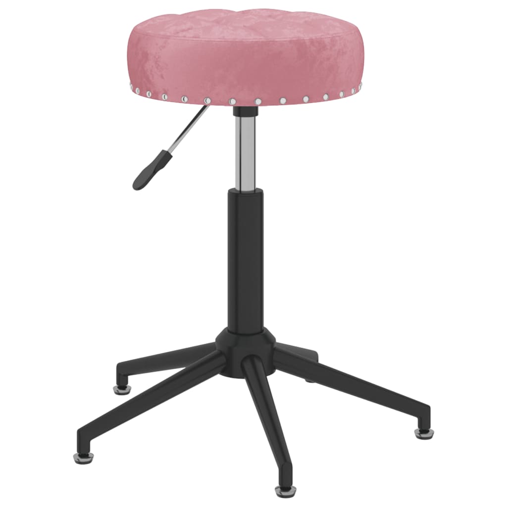  Snurrbar matstol rosa sammet