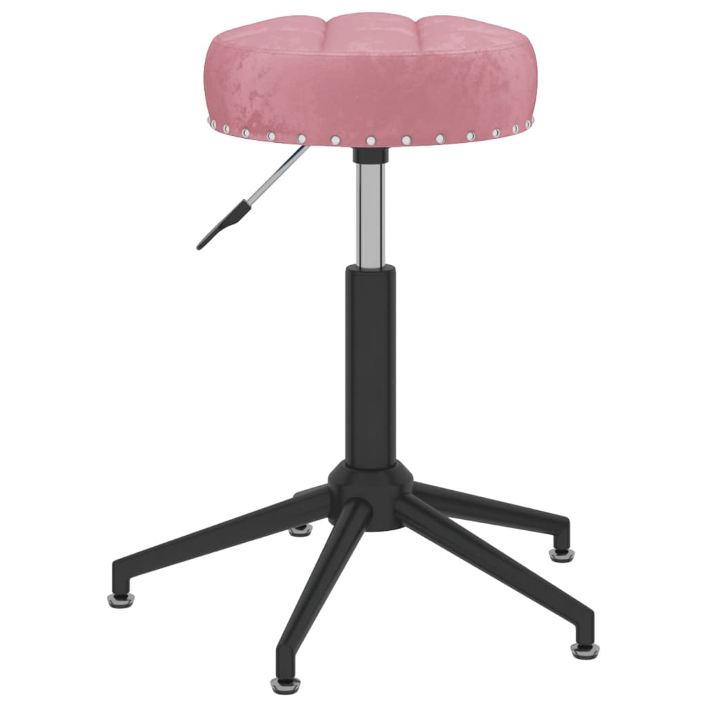  Snurrbar matstol rosa sammet