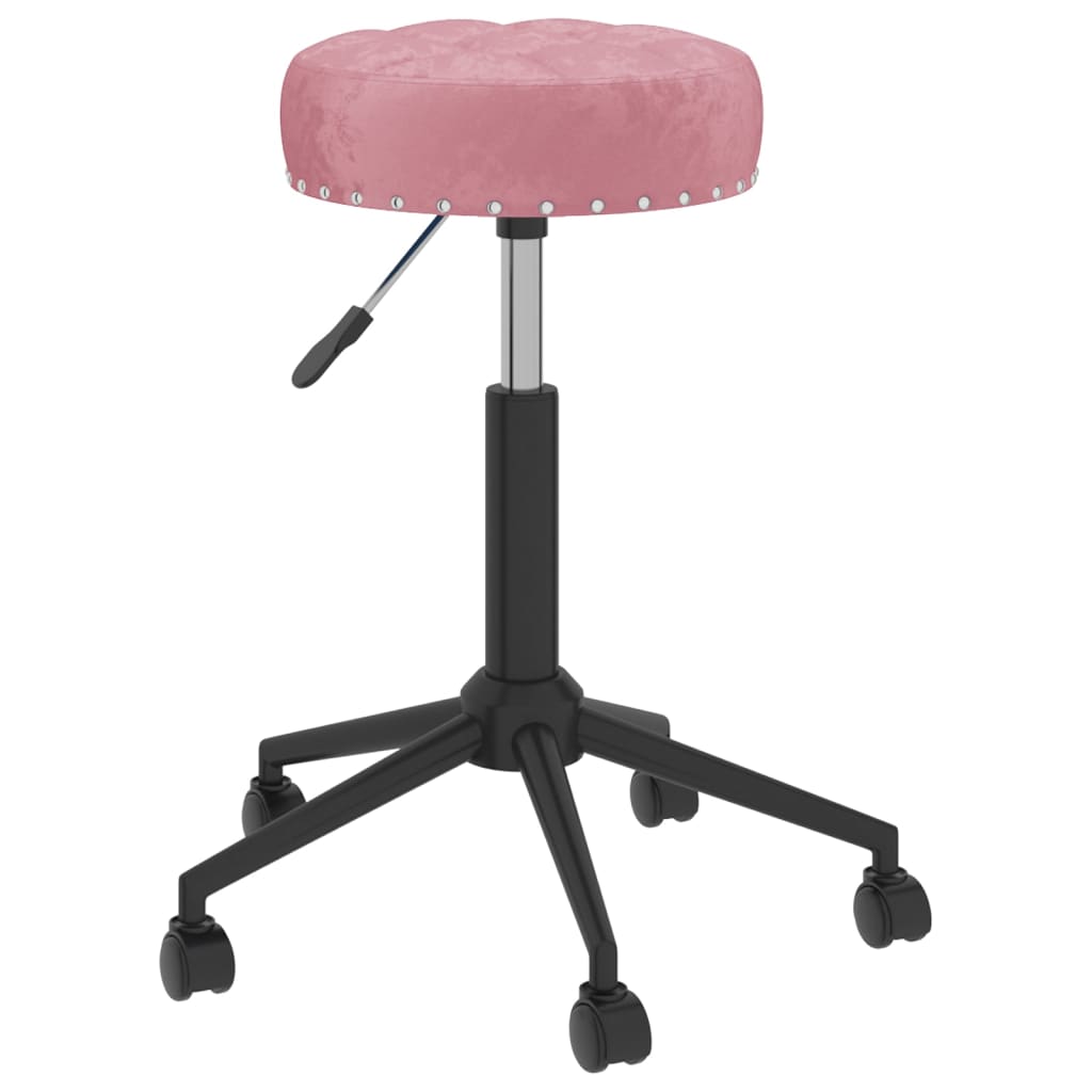  Snurrbar matstol rosa sammet