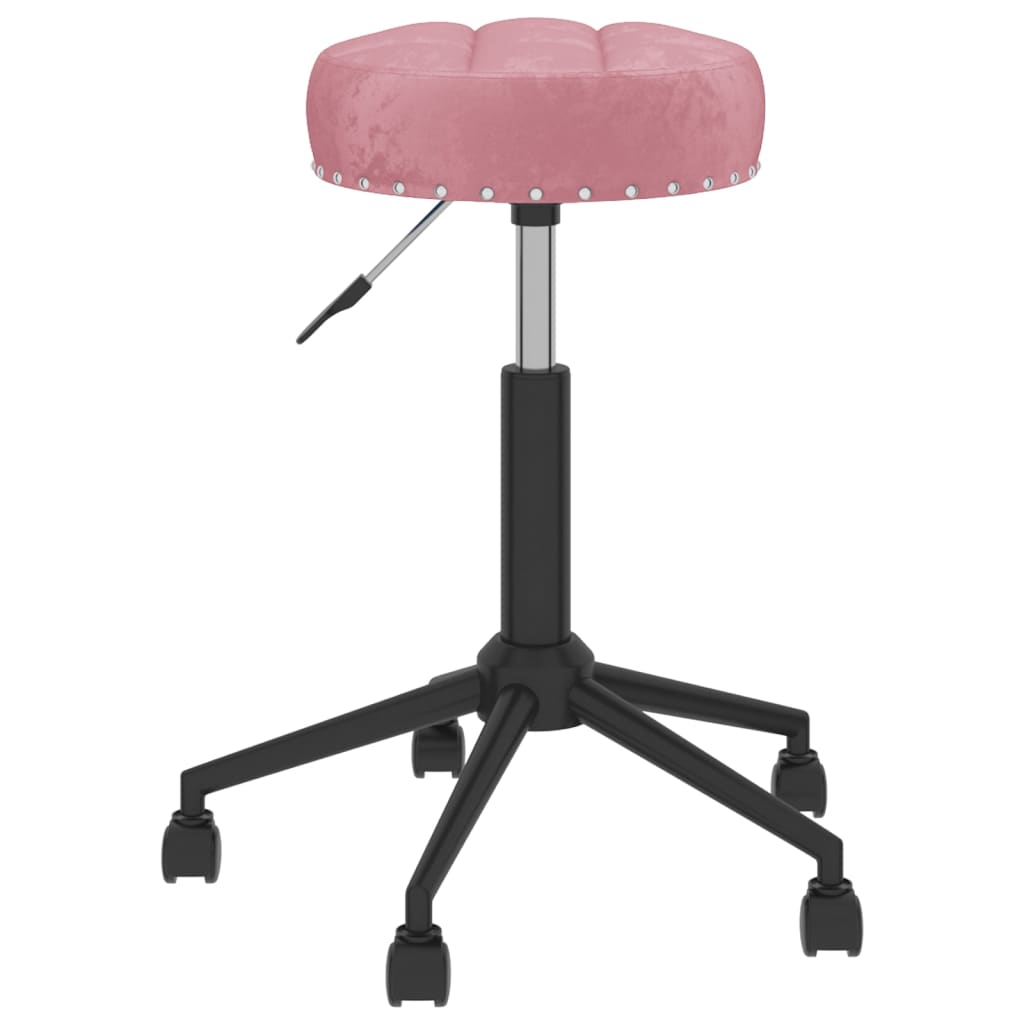  Snurrbar matstol rosa sammet