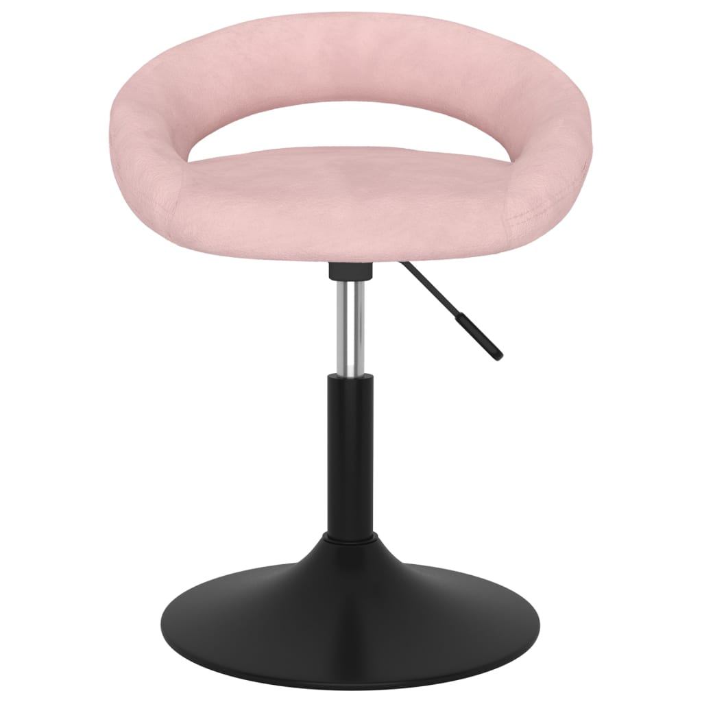  Snurrbar matstol rosa sammet
