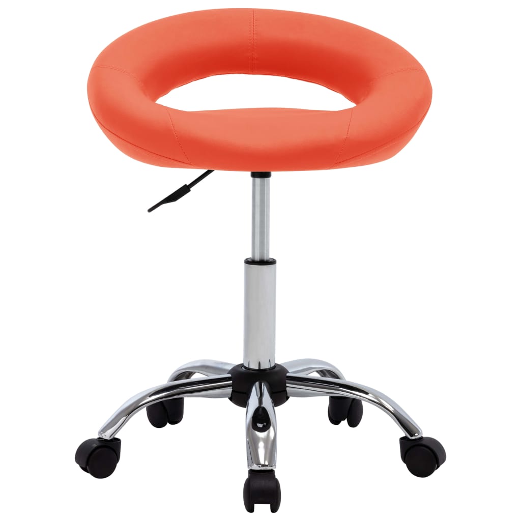  Snurrbar matstol orange konstläder
