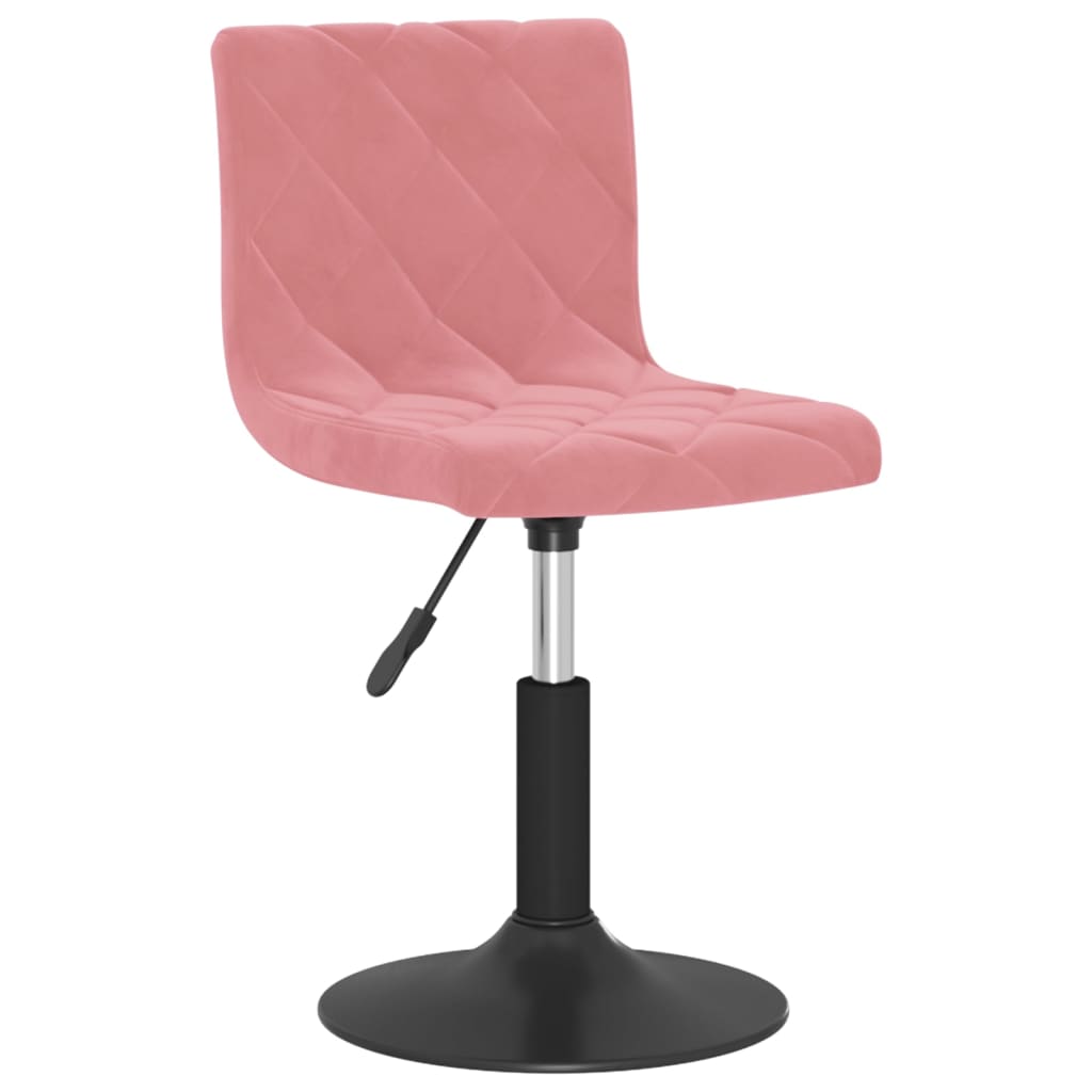  Snurrbar matstol rosa sammet