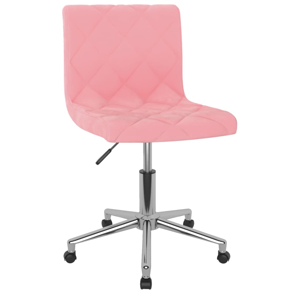  Snurrbar matstol rosa sammet