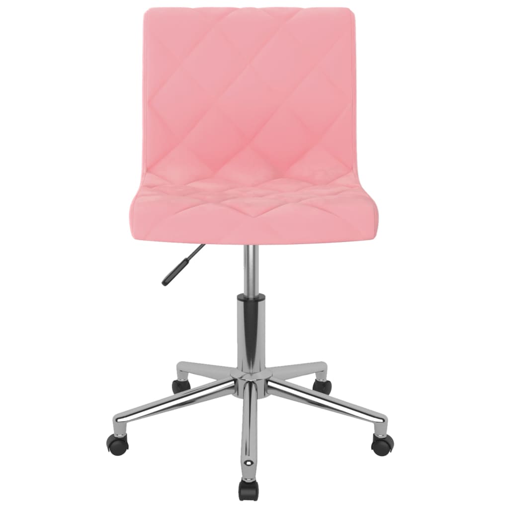  Snurrbar matstol rosa sammet