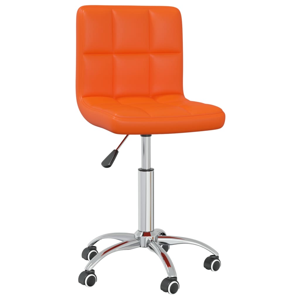  Snurrbar matstol orange konstläder