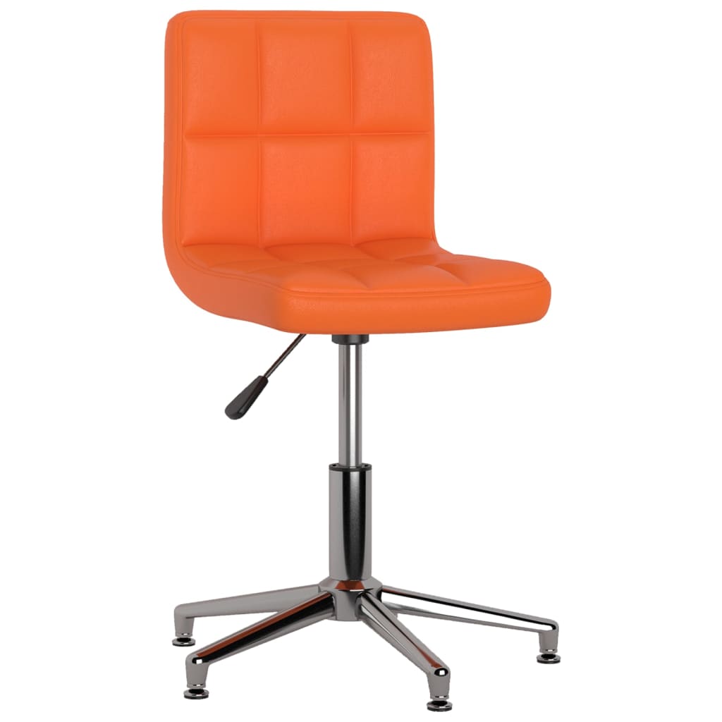  Snurrbara matstolar 4 st orange konstläder
