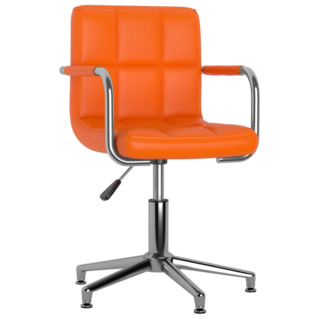  Snurrbar matstol orange konstläder