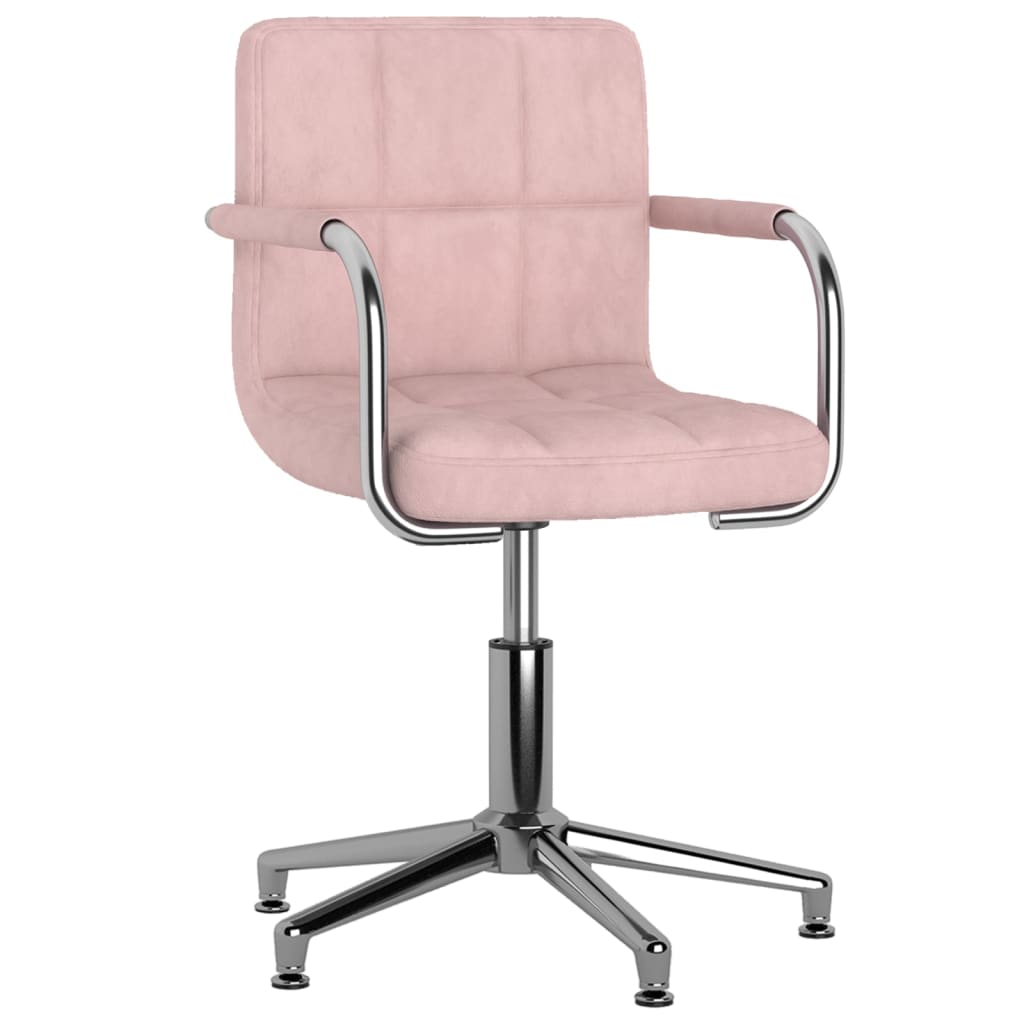  Snurrbar matstol rosa sammet
