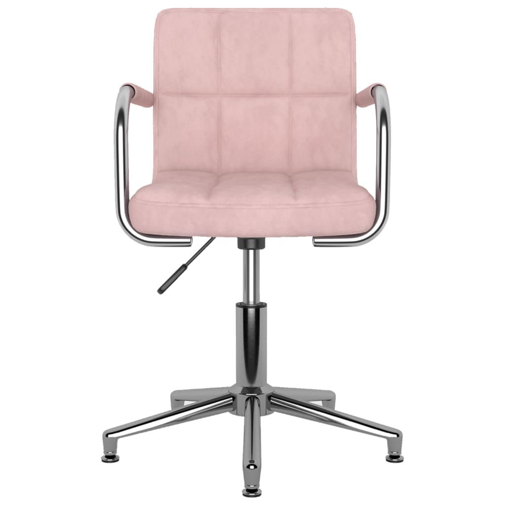  Snurrbar matstol rosa sammet