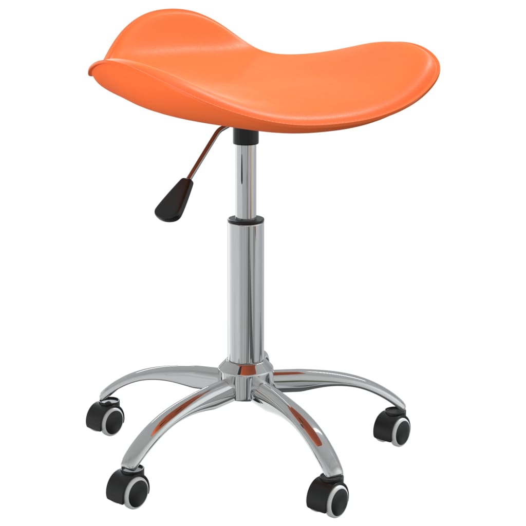  Snurrbar matstol orange konstläder