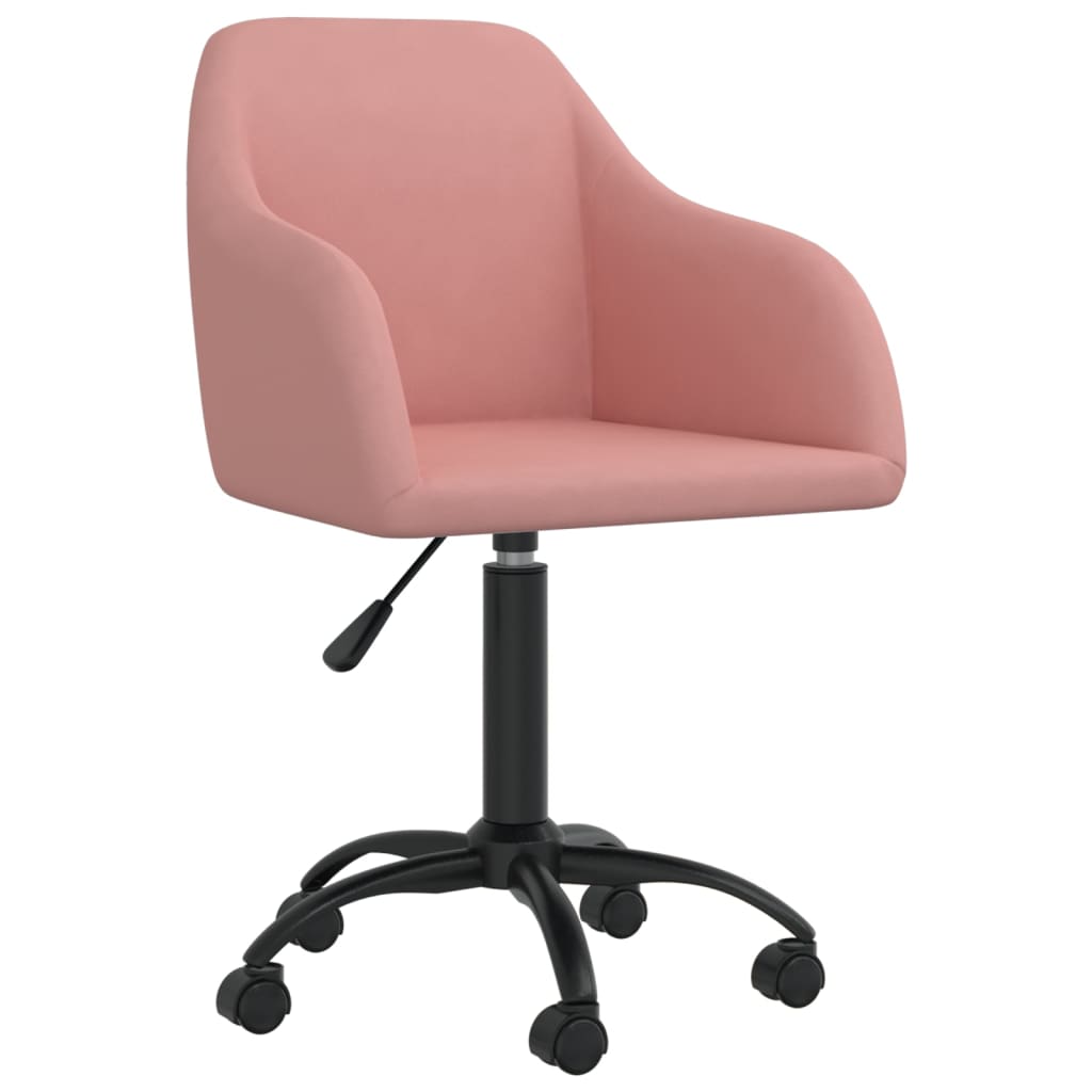  Snurrbar matstol rosa sammet