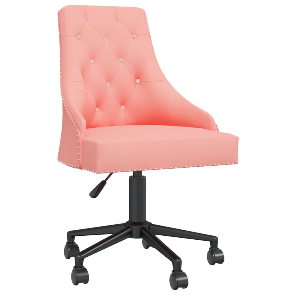  Snurrbar matstol rosa sammet