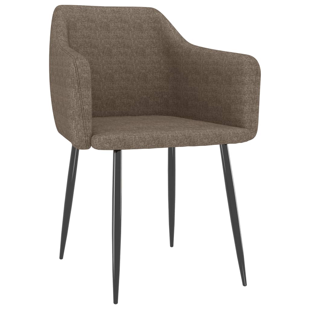  Matstolar 2 st taupe tyg