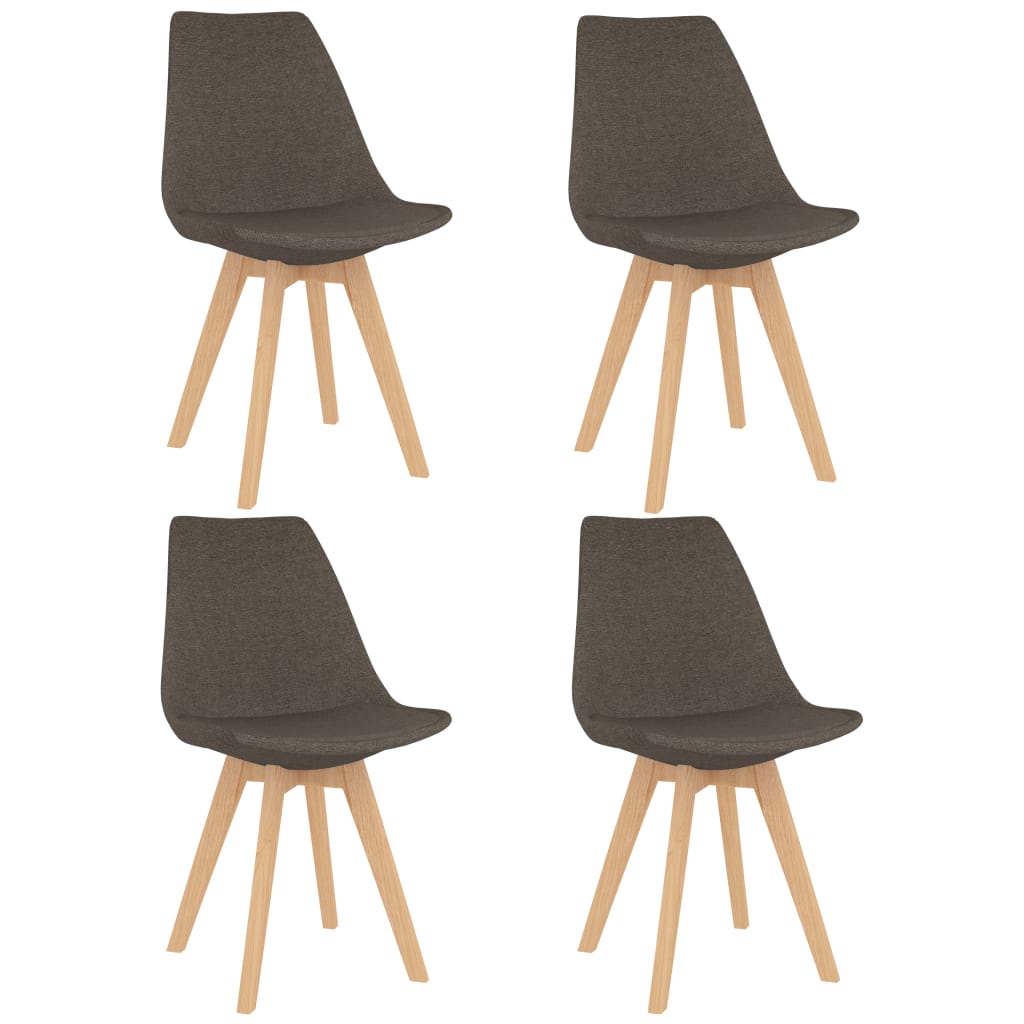  Matstolar 4 st taupe tyg