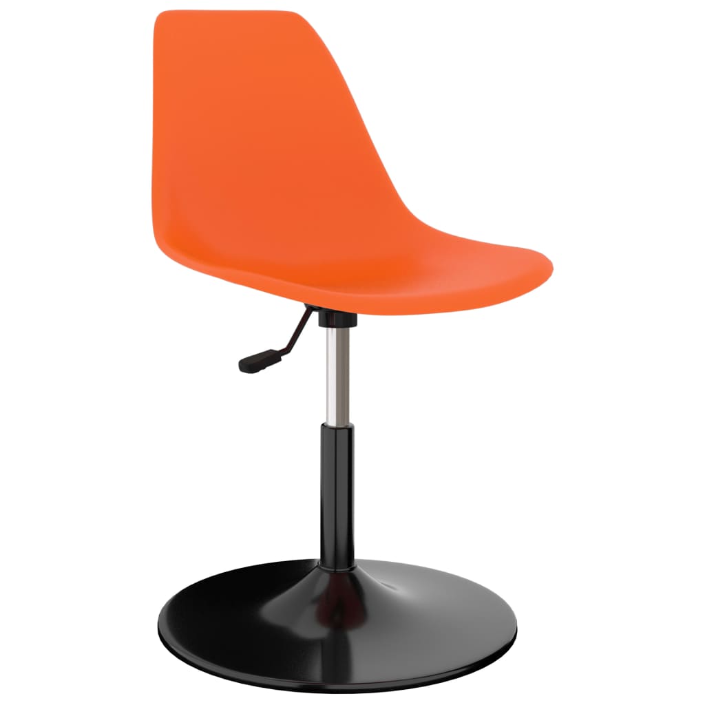  Snurrbara matstolar 2 st orange PP