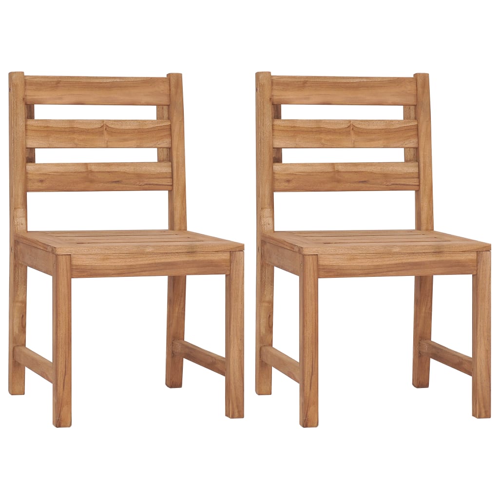  Trädgårdsstolar 2 st massiv teak