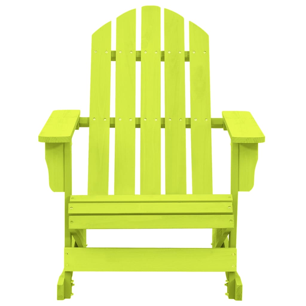  Gungstol adirondack massivt granträ grön
