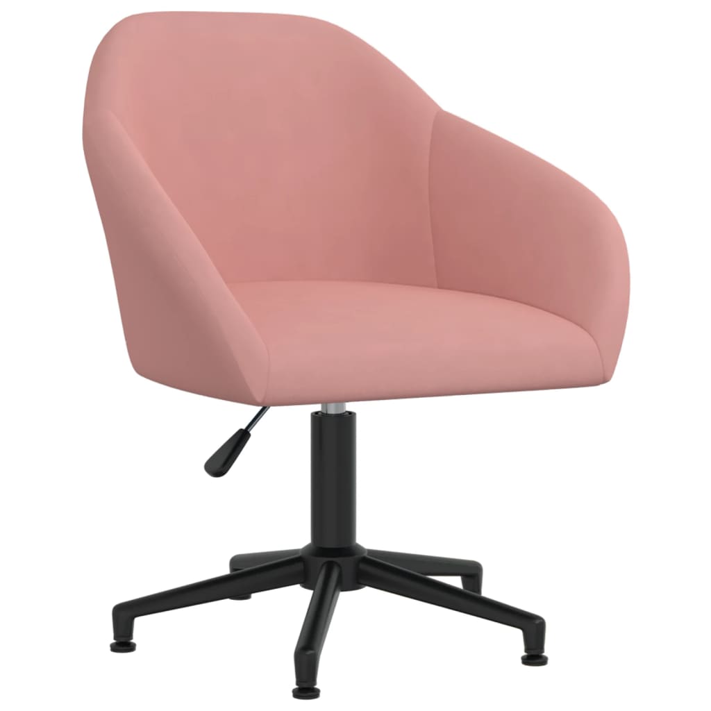  Snurrbar matstol rosa sammet